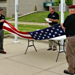 Ivy Tech Community College Columbus's student veterans organization held a flag-folding ceremony Friday at Poling Hall.