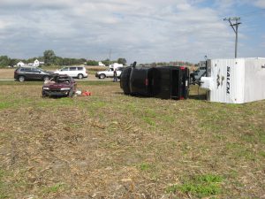 An Edinburgh teen died in a Sunday accident in northern Bartholomew County. Photo courtesy of Indiana State Police.