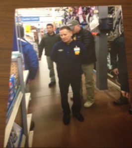 Charles Hollin is apprehended at a Salem, Oregon Wal-Mart