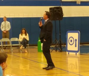 Rep. Luke Messer addresses students at Northside